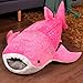 ZHEBUSHISHUAWO 1 Stück 50/75 cm Plüschtiere Meerestier Blauwal Kissen ， Gefüllte Puppe Weiches Cartoon Tierkissen Kindergeburtstagsgeschenk Pink-50cm