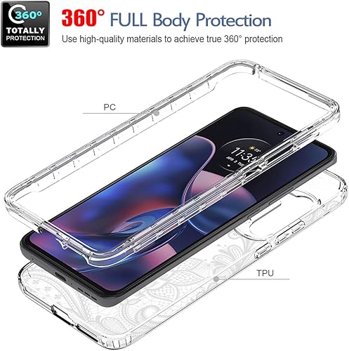 Miniatura 10 de Funda de teléfono para Moto Edge 2022Motorola Edge 2022 5G UW XT2205 con protector de pantalla de vidrio templado, funda protectora de cuerpo