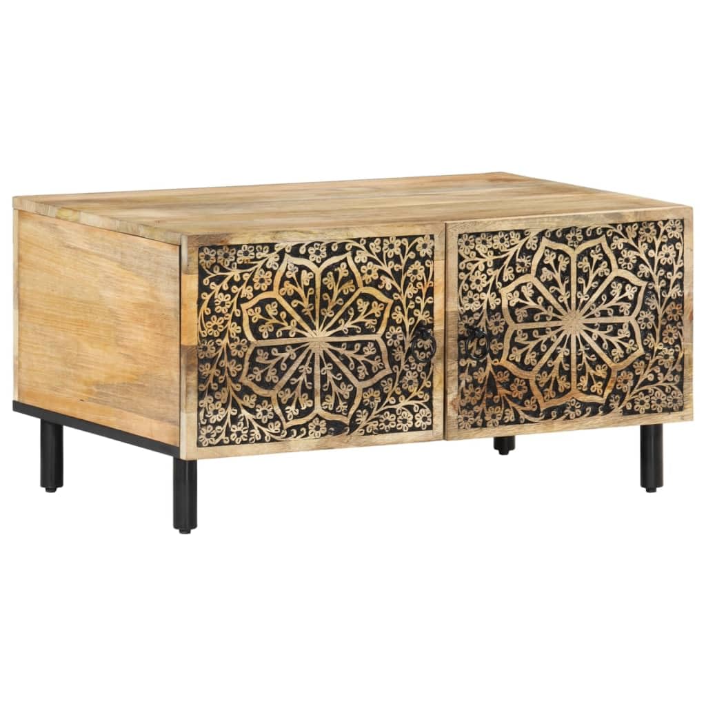 Stolik kawowy 80 x 50 x 40 cm lite drewno mango