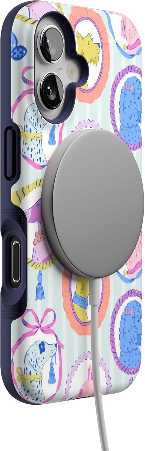 Casely iPhone 16 Case | Chateau Pups | French Dog | Bold Protective Design | Compatible with MagSafe