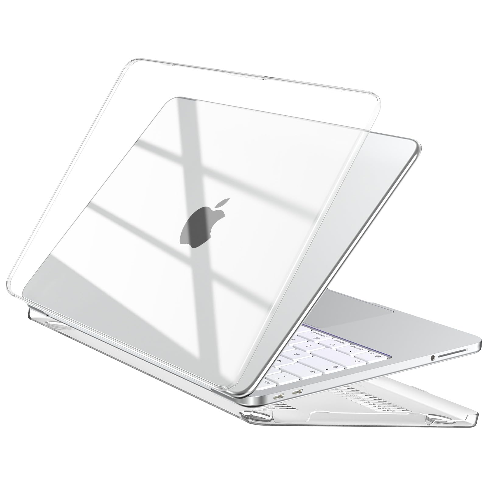 EooCoo for MacBook Neo Case 13 inch 2026 Model A3404 with A18 Pro chip, Lightweight Scratch Resistant Sturdy Hard Shell Protective Case Cover Laptop Accessories, Crystal Clear - 2
