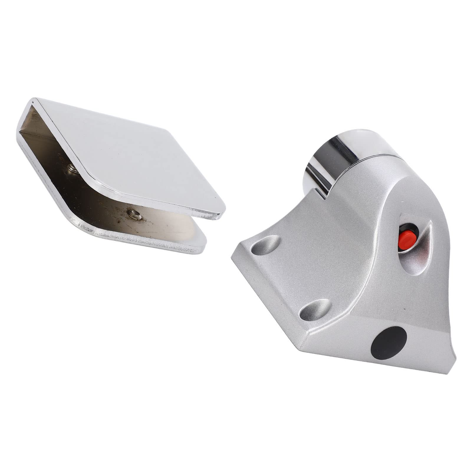 Tope de puerta electromagnético para puerta, 500 N de fuerza de succión, tope para puerta de seguridad y fácil instalación, aleación de zinc, plata, DC 24 V
