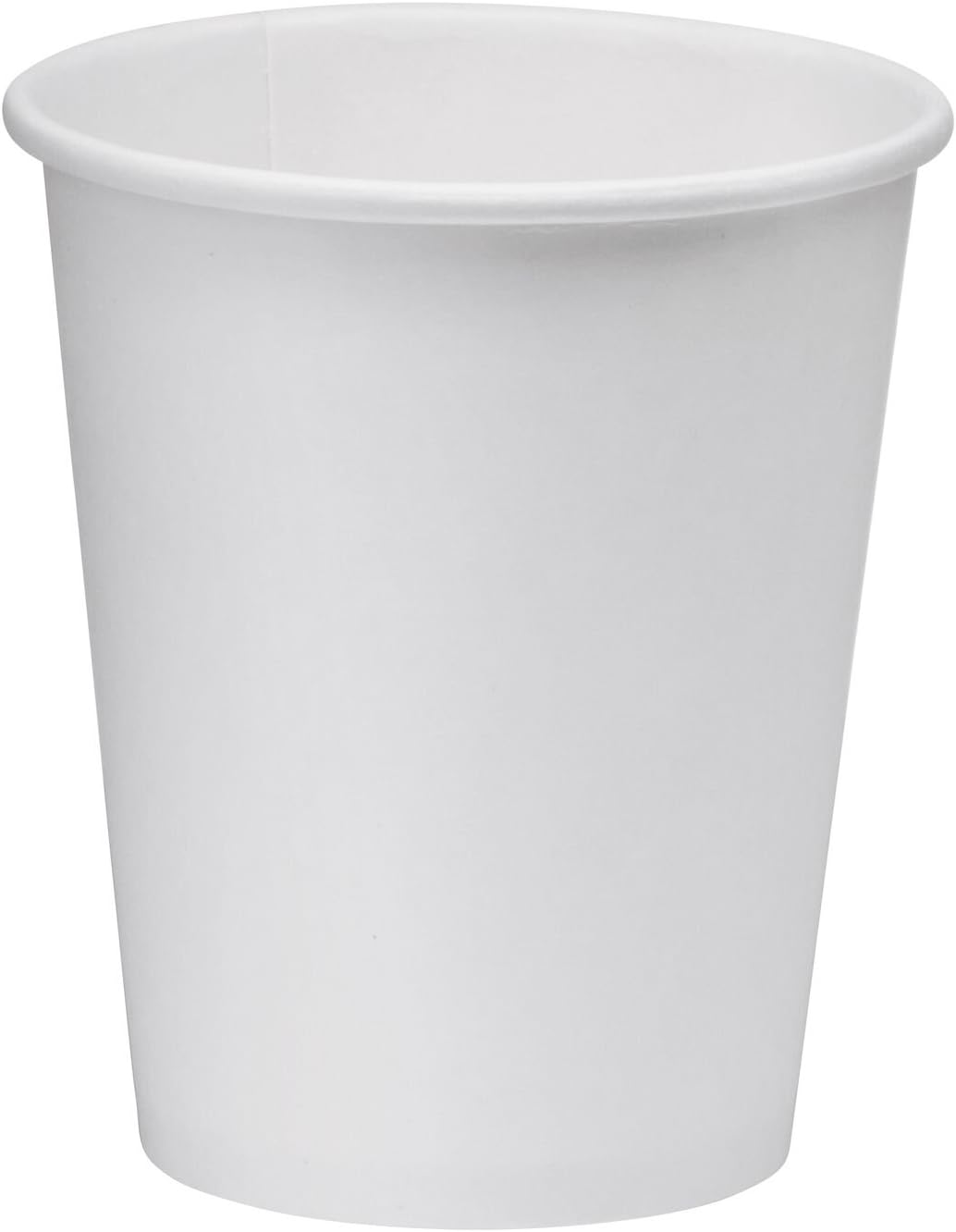 NYHI 300-Pack 8 oz White Disposable Paper Cups for Hot & Cold Drinks - Coffee, Tea, Water - Leak-Proof for Parties & Offices