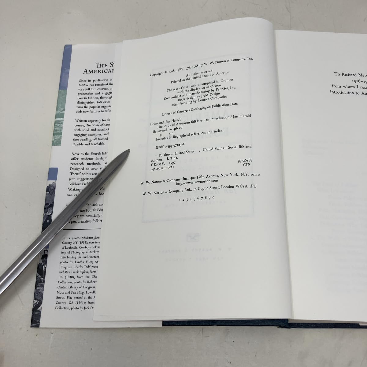 The Study of American Folklore: An Introduction