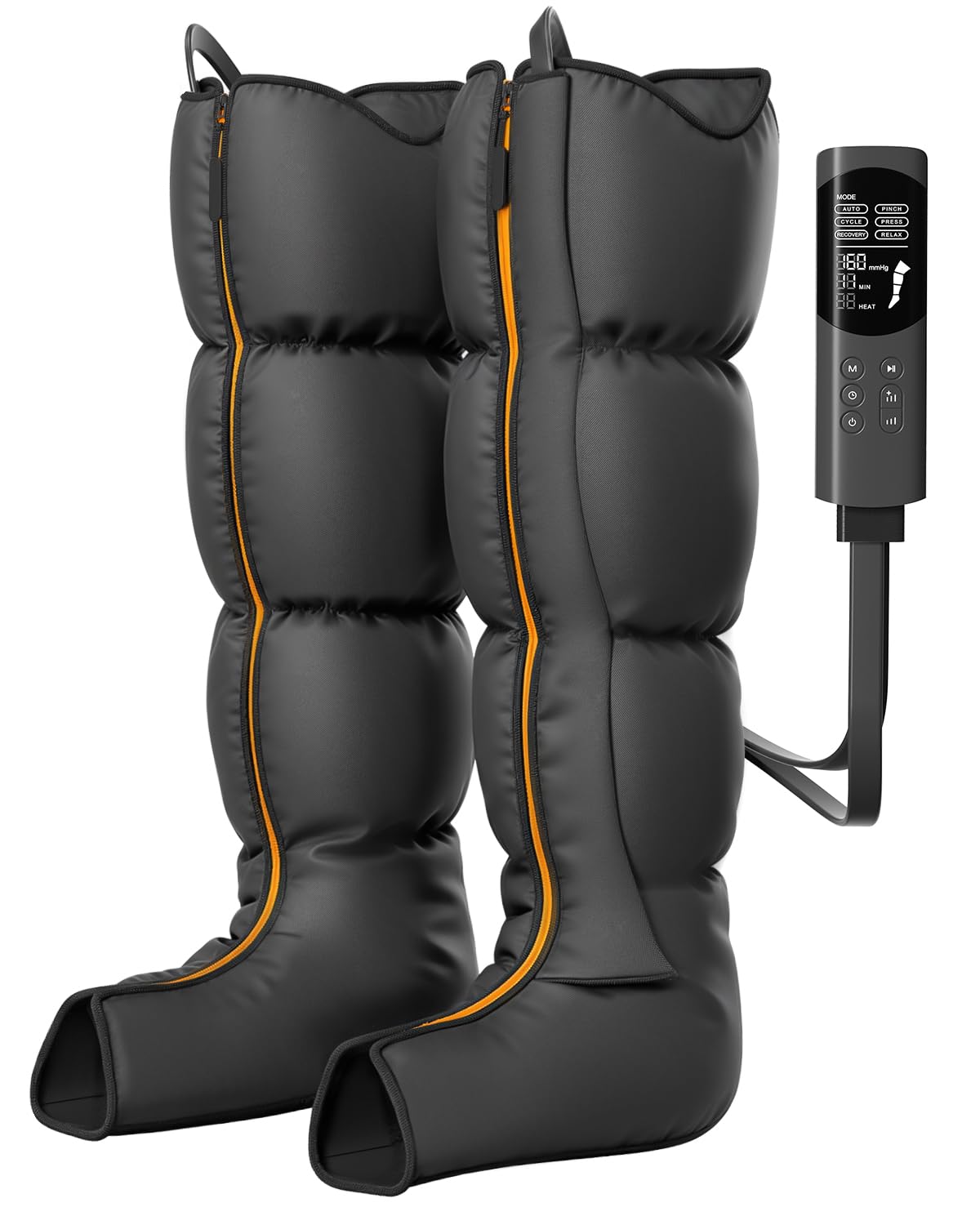 Photo 1 of DEKEMASTER Air Compression Leg Massager for Circulation and Pain Relief, Professional Full Leg Compression Boots for Massage Therapy with Adjustable 6 Modes 9 Intensities, Recovery Boots for Women Men