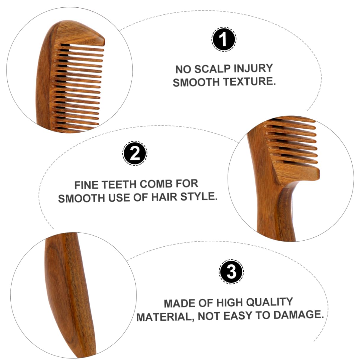 minkissy 3pcs pettine portatile massaggiatore portatile spazzola per capelli massaggiatore per capelli styling spazzola per capelli spazzola per capelli in legno spazzola districante spazzola per