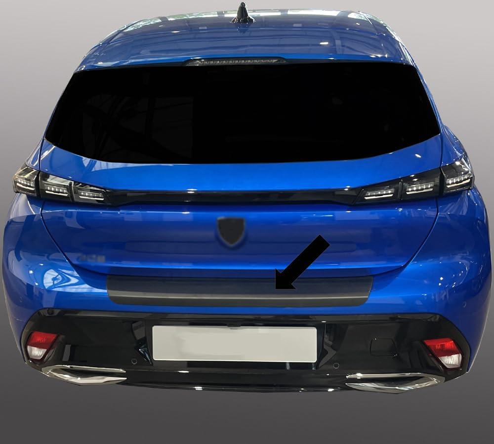 RGM - Protector de borde de carga ABS negro para Peugeot 308 III Hatchback 3ª Generación de 5 puertas a partir de 09.2021