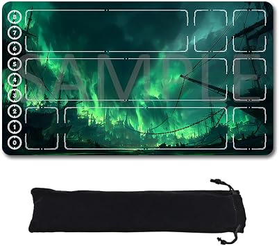 Riftbound TCG Playmat with Zones Unofficial, Original Design Play mat 24x14 Inchnon Free Storage Bag 251028116,Zone