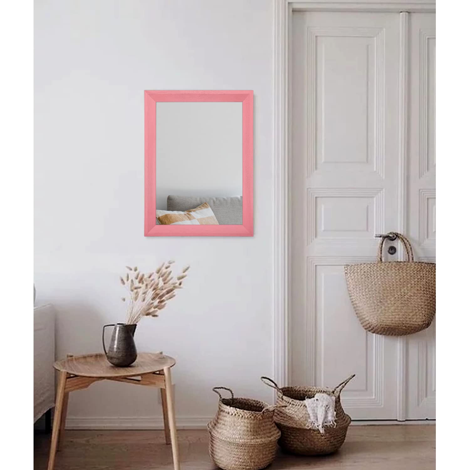 Amazon.com: AAZZKANG Rectangle Mirror with Wood Frame Modern