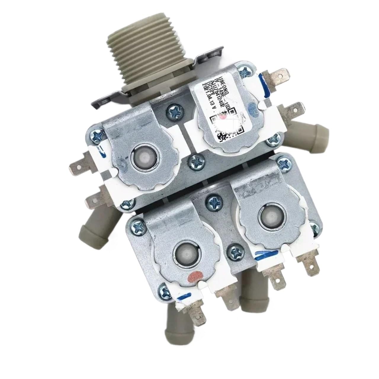 Jjkskv 4 Water Outlets-1Pcs 1Pcs Washing Machine Inlet Valve Dc12v Solenoid Valves,Compatible For Lg,Drum Washing Machine Replacement Parts Dispenser Valve(4 Water Outlets-1Pcs)