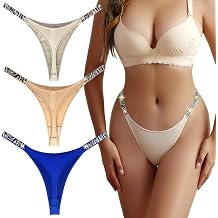 TITU Womens Thong Underwear Sexy - G-string Thongs for Women Cotton Panties