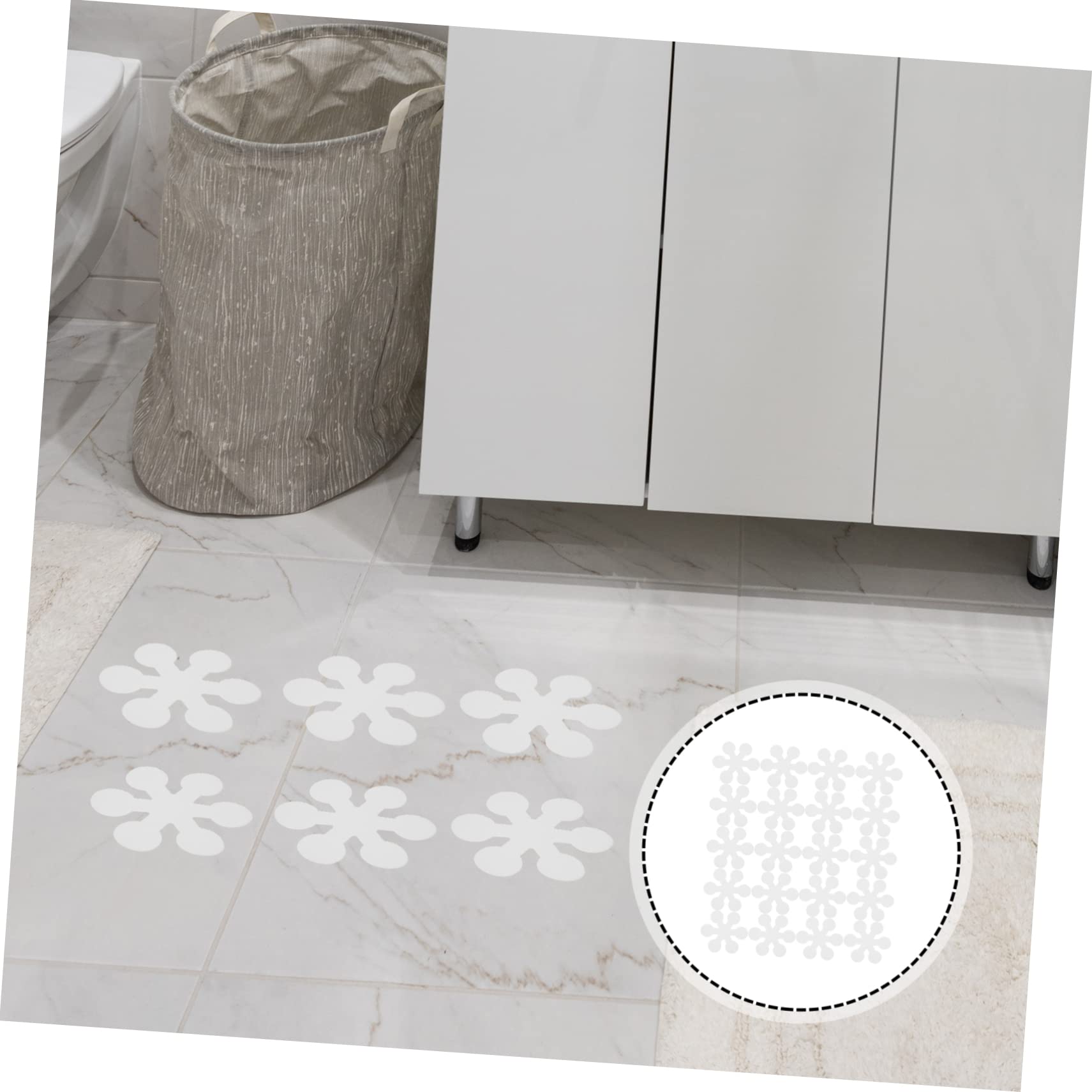 100piezas Pegatinas Antideslizantes para Baño y Ducha Forma De De Adhesivas y Resistentes Al Agua para Suelos De Azulejos y Superficies Lisas