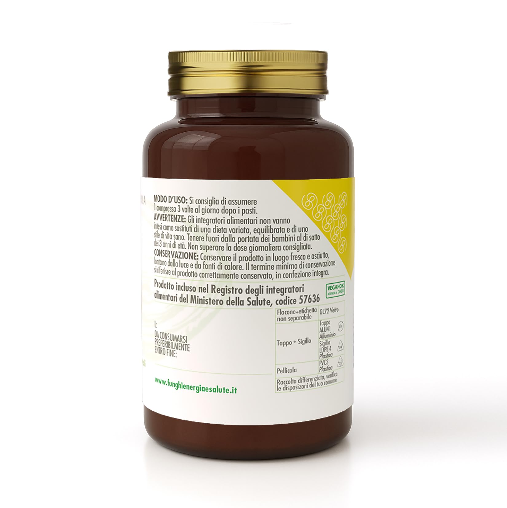 Reishi Plus, Integratore Alimentare con Reishi (Ganoderma Lucidum), 90 Compresse. Sostiene Difese Immunitarie, Circolazione, Equilibrio Ormonale e Pelle, Antiossidante