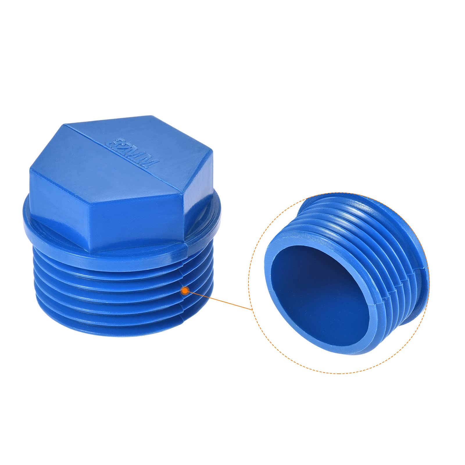 BAT-Motorsport M10x1.25 Threaded Cap Plug – Blue Anodized Aluminum