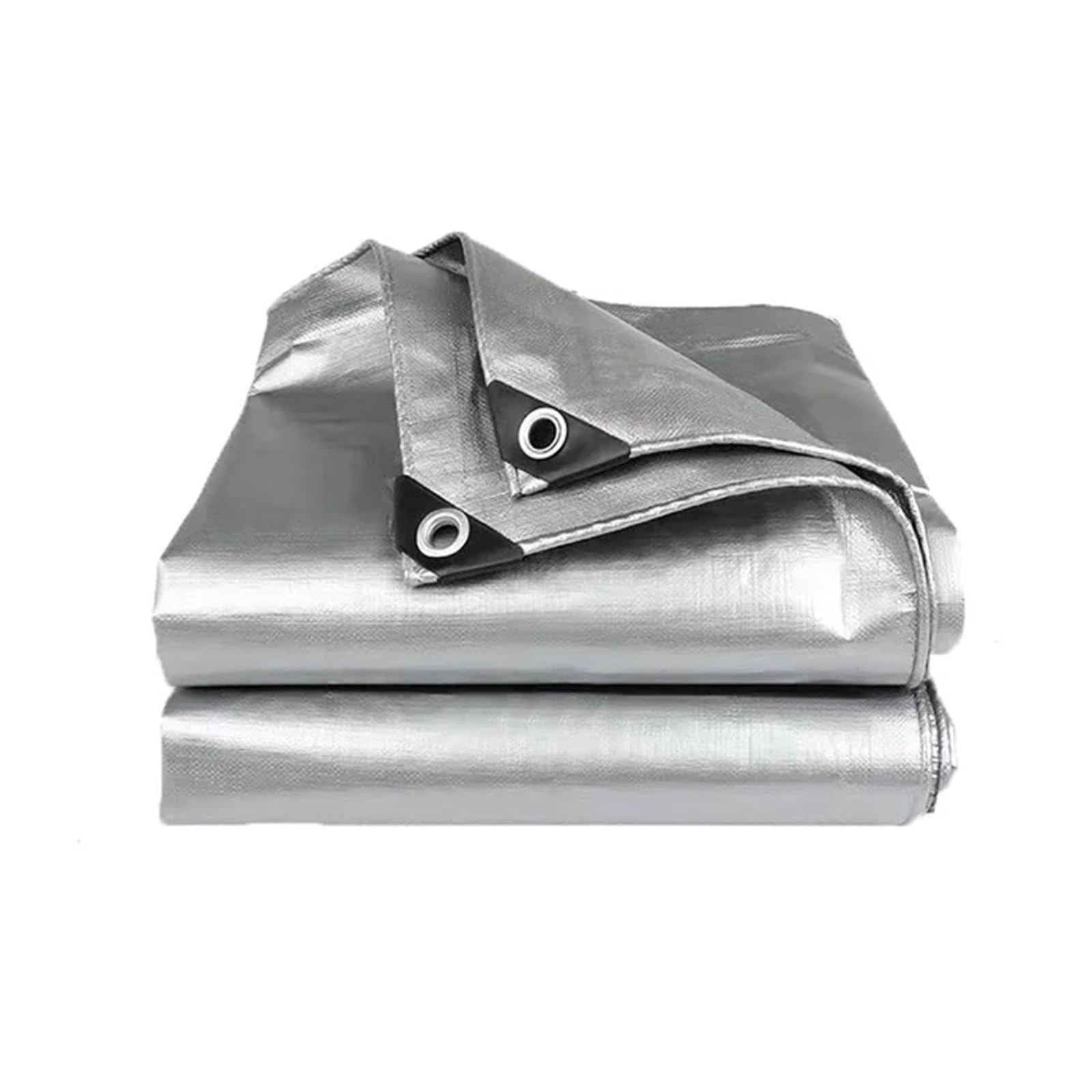 Chenghw Silversilver Tarpaulin Garden Cover Waterproof Awning Canvas Oil Cloth Canopy For Plants, 0.32Mm(,2X6m)
