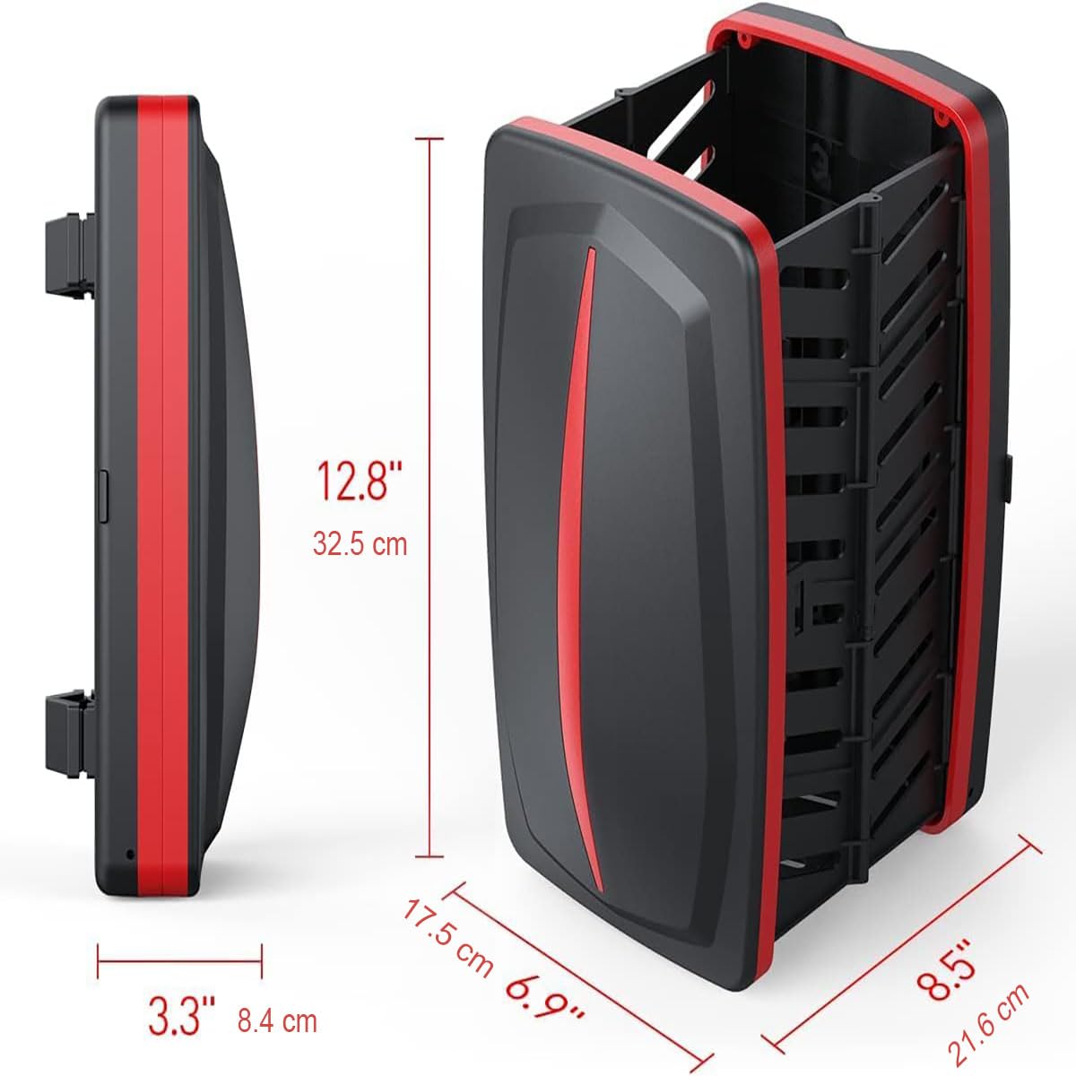 Bolsa para scooter de 8 L, cesta plegable impermeable universal, kit de accesorios para colgar en la parte delantera para adultos, niños, parrillas