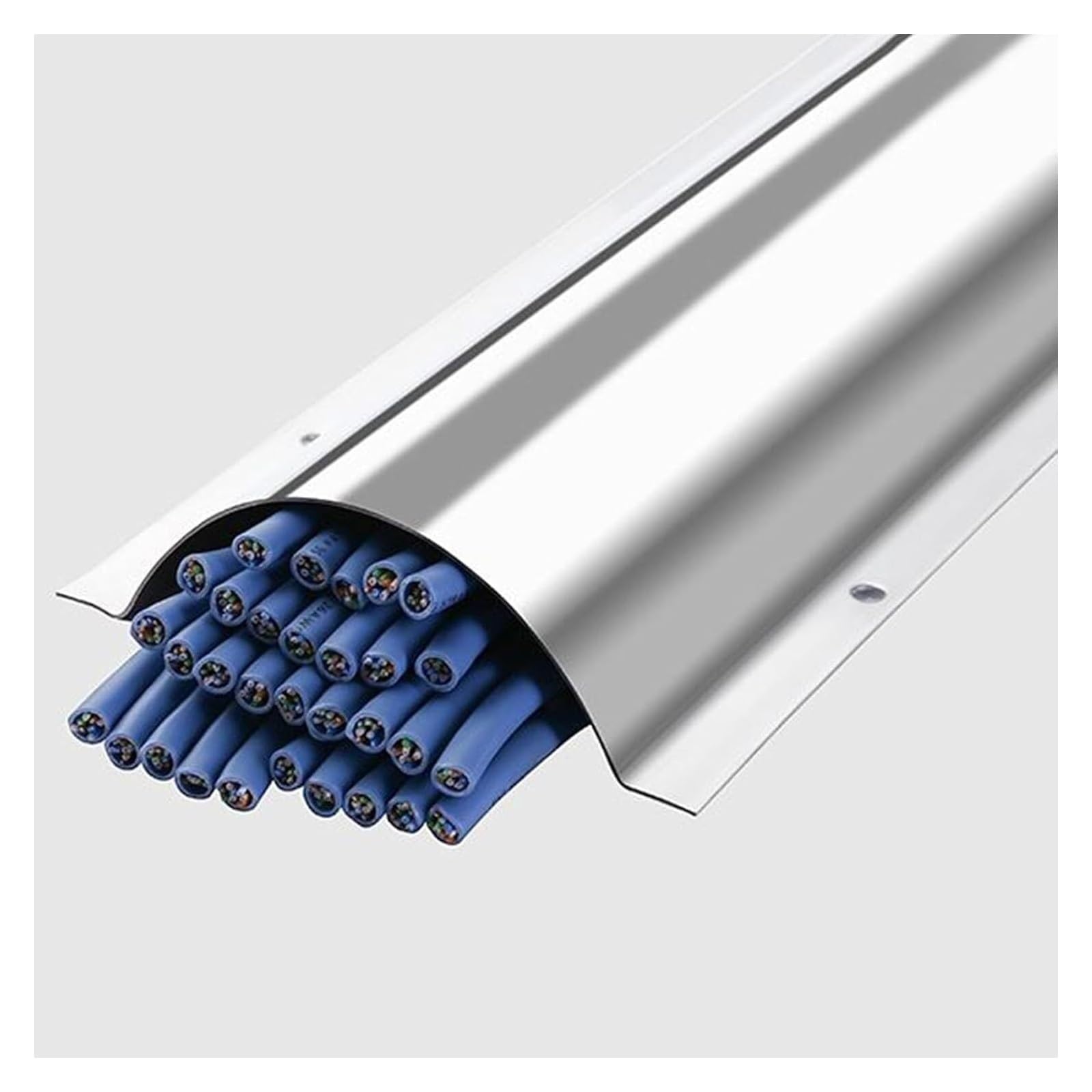Protezione per Cavi da Pavimento, Protezione for cavi elettrici da ufficio, gestione cavi/cavi, canalina passacavi sotto la scrivania, striscia/nascondicavo(20 Pcs,Inner Width 76MM (3 IN))