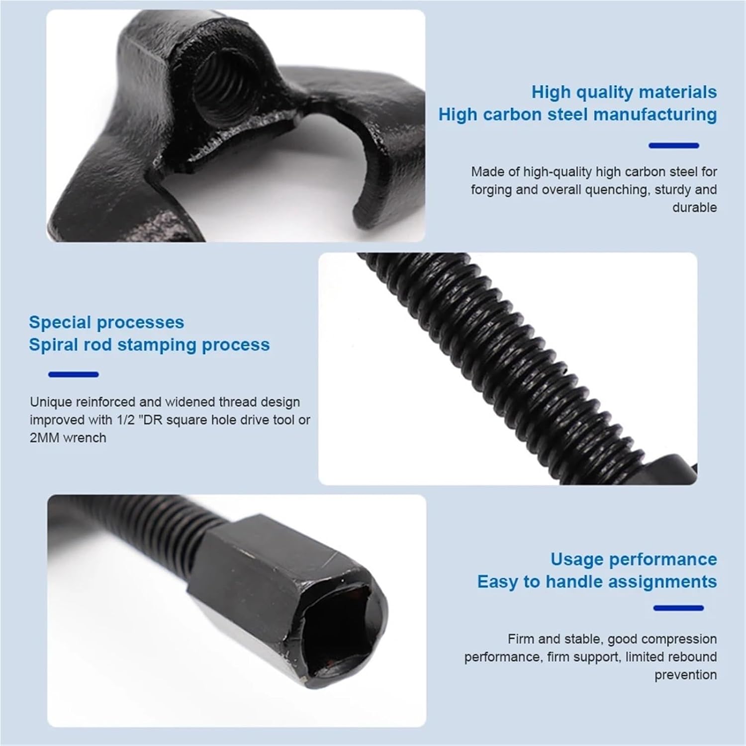380mm Coil Spring Compressor 2Pcs Car Absorbers Remover Installer Suspension Strut Clamp Tools Auto Spring Repair Hand Tools(250mm 2PCS)