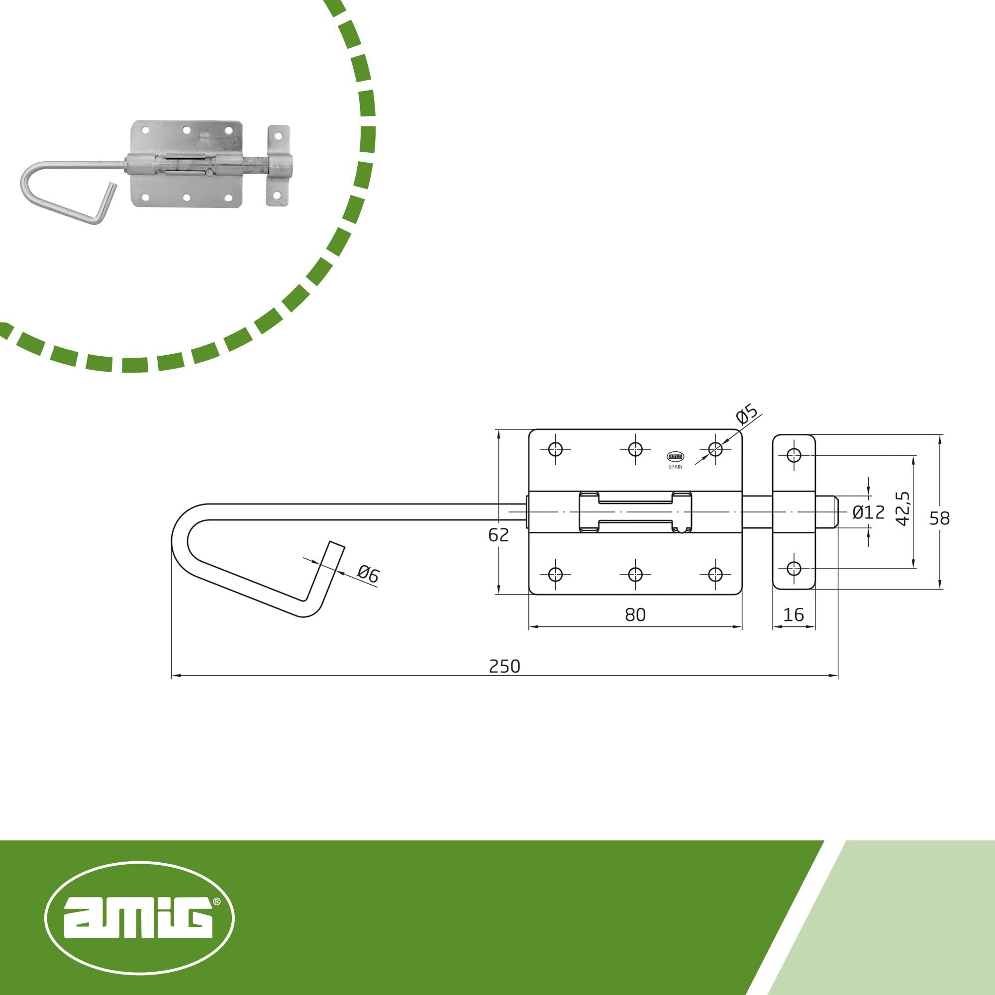 Set Di 10 Chiavistelli In Acciaio Bicromato - 150x16 Mm, Per Porte E Cancelli - Facile Installazione, Include Viti