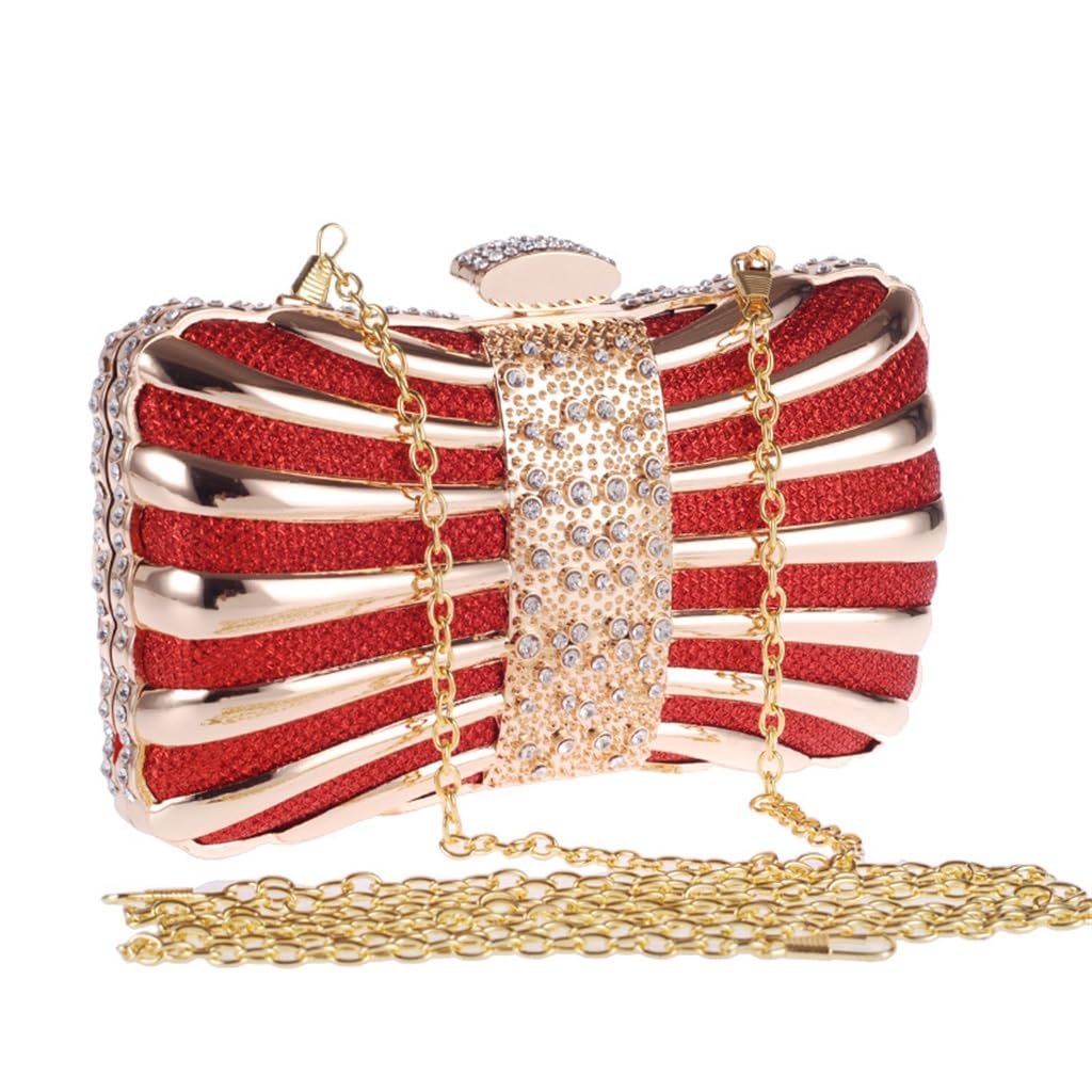 Sac pour femme avec diamants incrustés et chaîne solide