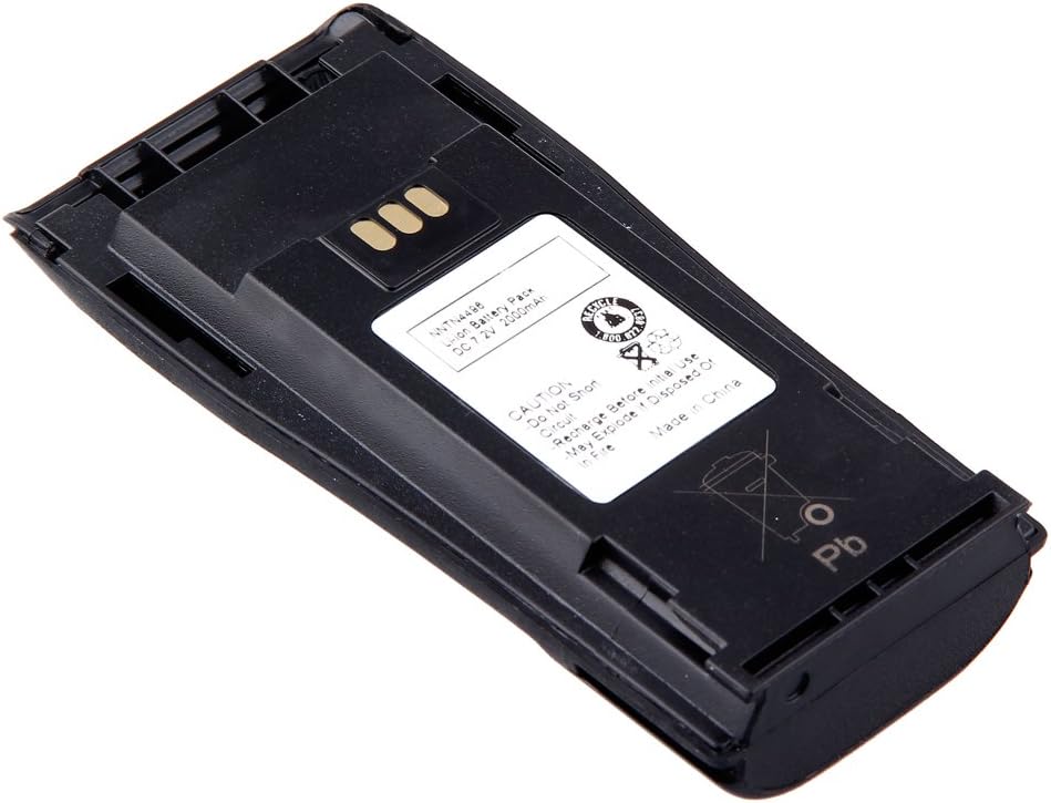 ELEOPTION 2 Pack 7.2V 2000mAh Li-ion Rechargeable NNTN4496 NNTN4851A Walkie Talkie Battery for Motor CP040, CP140, CP150, CP160, CP180, CP200