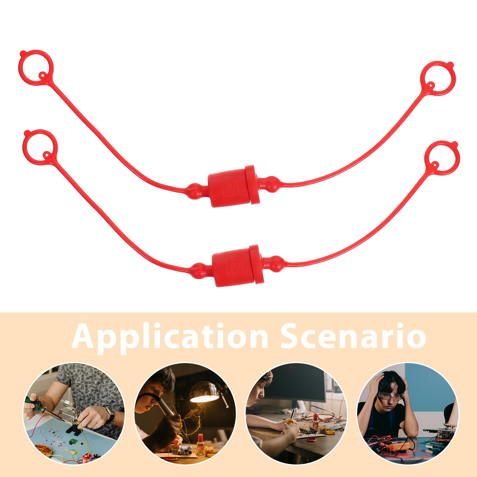Hydraulic Quick Connect Covers 2 Sets 1/2 Npt Plastic Dust Caps with Easy Replacement for Hydraulic - 4