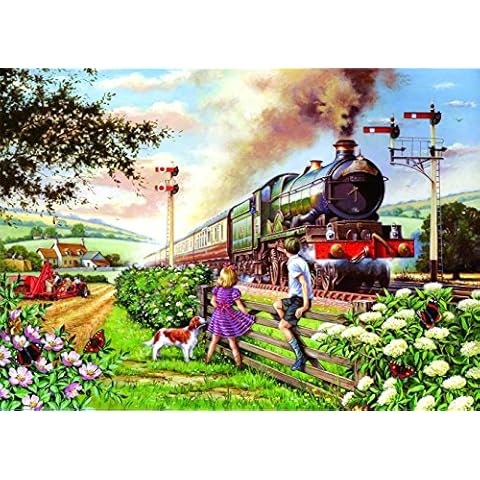 House of Puzzles - Big 500 Piece Jigsaw Puzzle - Railway Children - Brampton Collection Cover