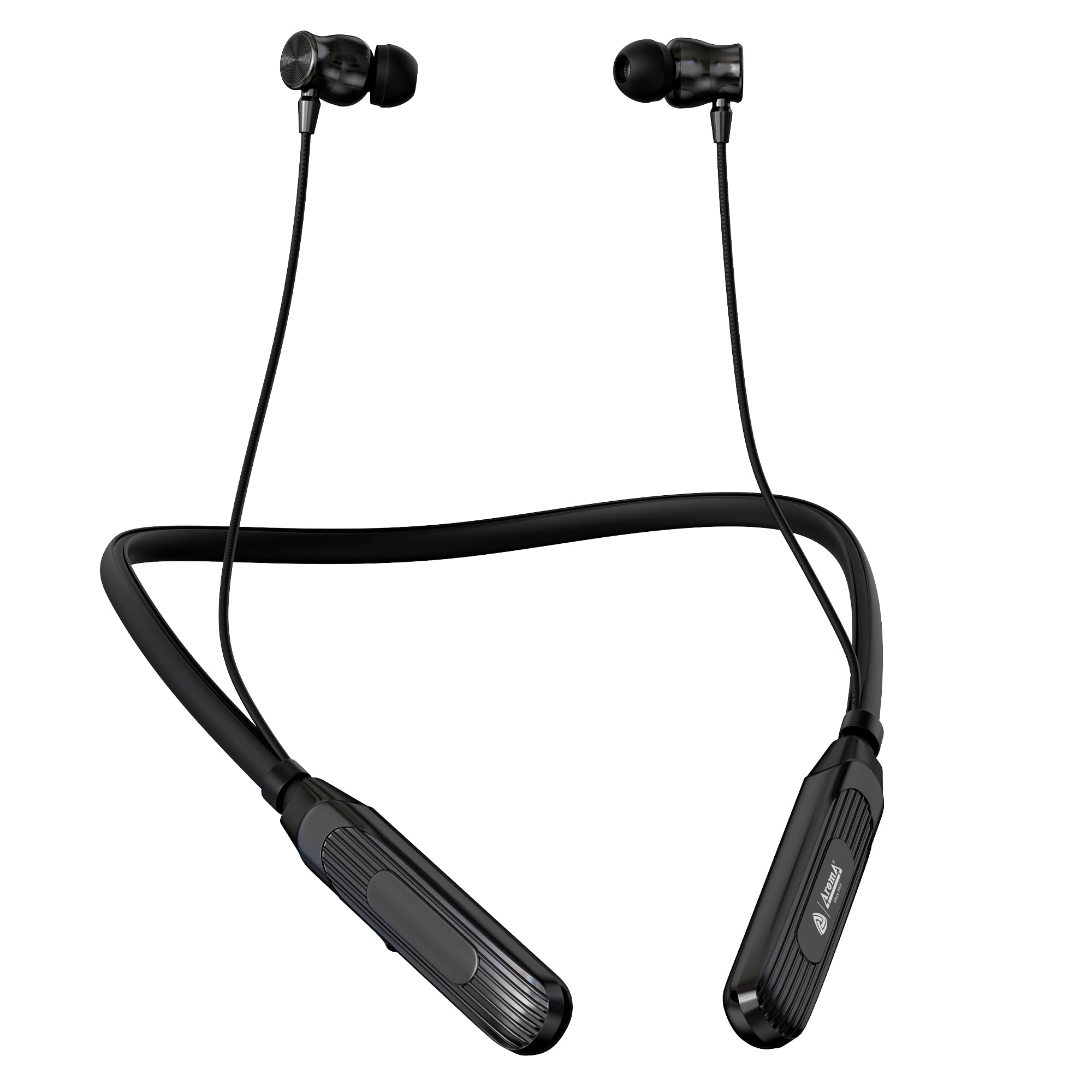 AROMA NB124 Cosmo Wireless Neckband – Up to 100H Playtime | ENC | Voice Changer | Fast Charging (Midnight Black)-image-5