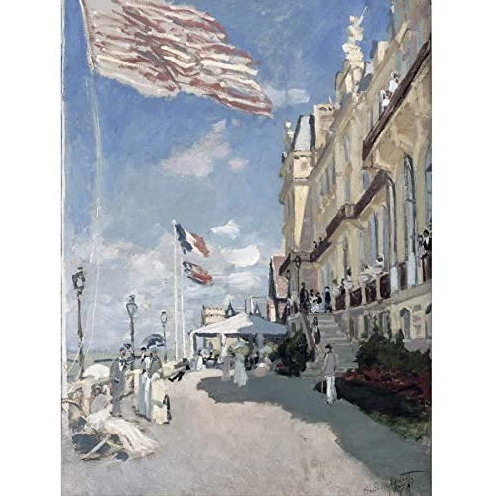 Claude Monet Hotel Des Roches Noires Trouville Unframed Wall Art Print Poster Home Decor Premium
