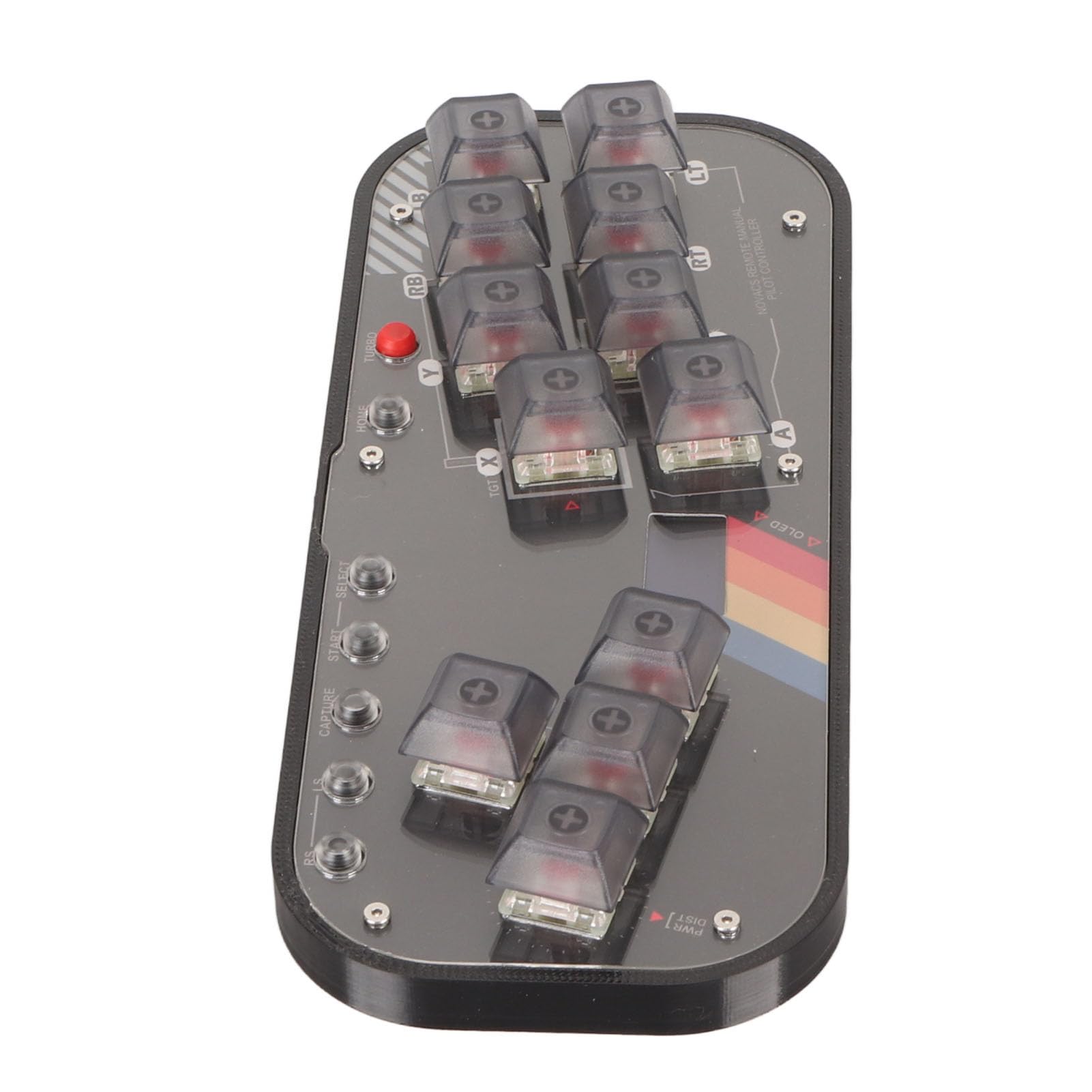Tosuny Teclado Fighting Box para Fight Stick, Botón de Interruptor Mecánico, Mini Controlador de Juego de Lucha para SOCD, Funciona con PC, SteamDeck,
