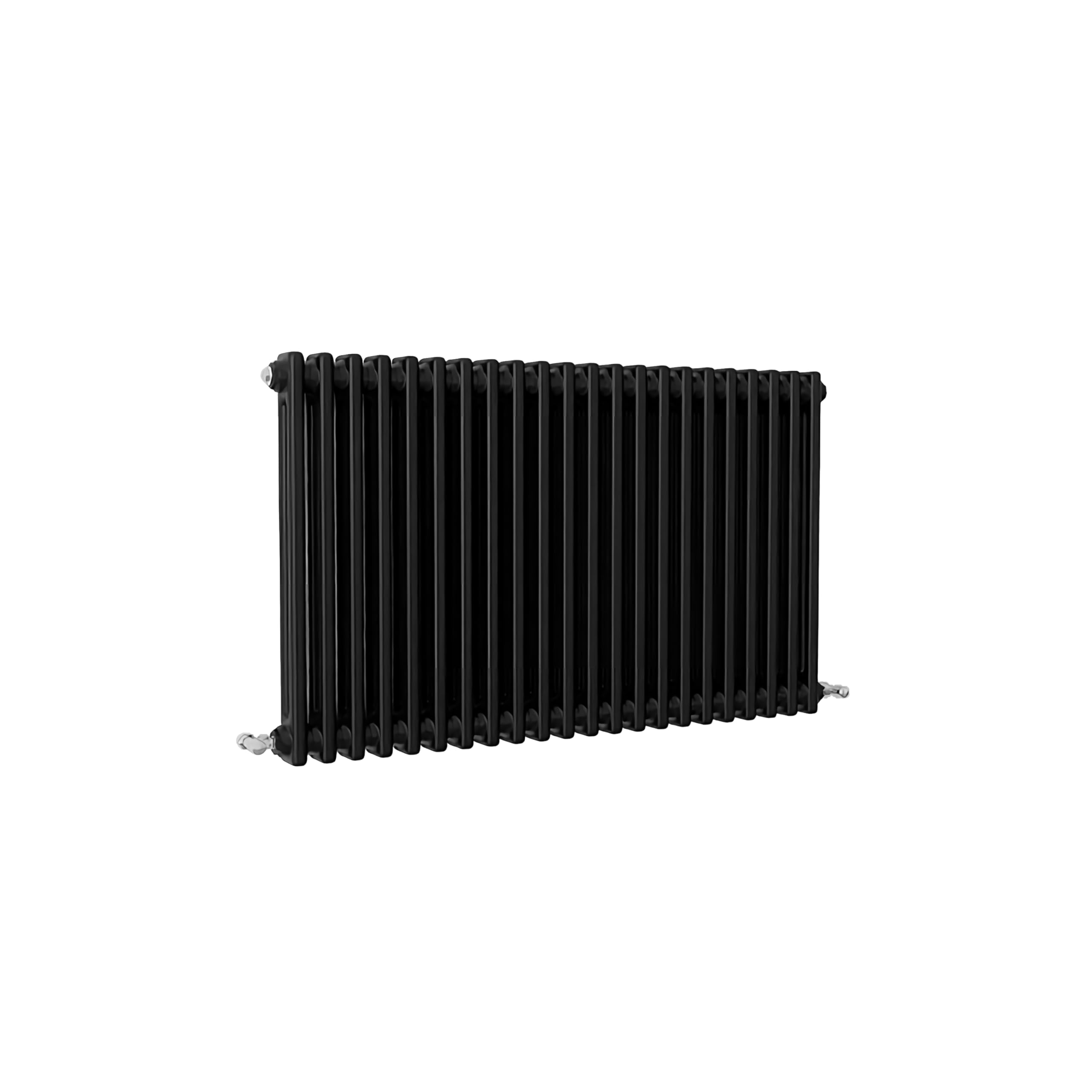 SLINE SANITARY Traditional 2 Column Cast Iron Style Radiator Horizontal Black 600x1010mm