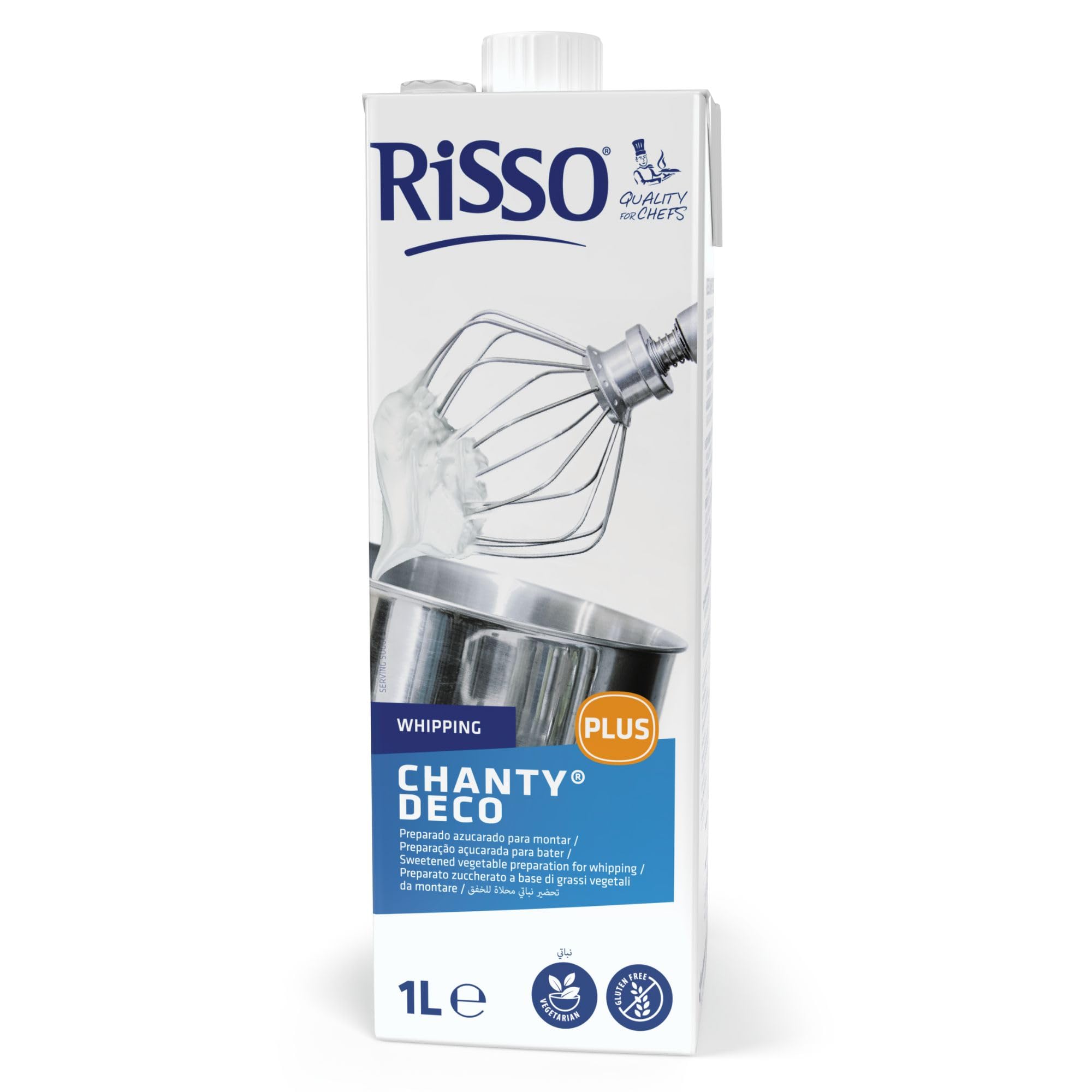 Risso Chanty Deco Plus Preparado Vegetal 1L Alto Rendimiento