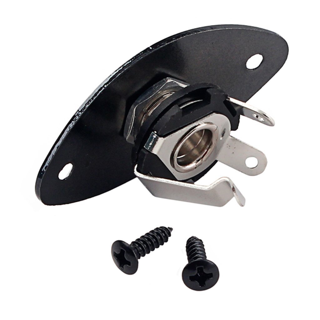 Accessori Chitarra Vintage Forge Piastra Jack Ovale Nera Per - Foto 12