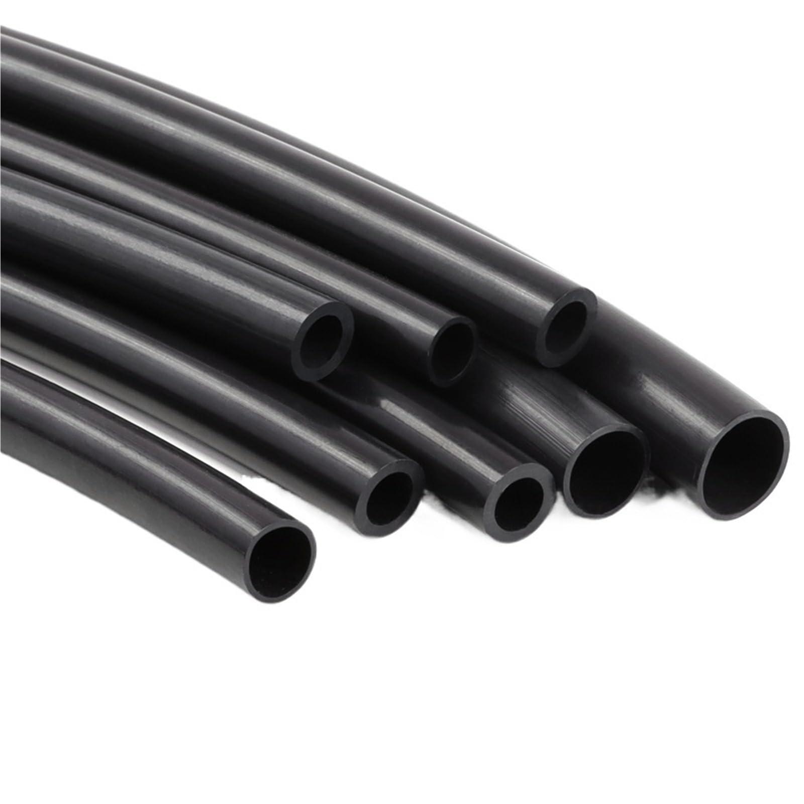 PTFE Tubo Tubo rígido extrusor negro con cabezal en J for piezas de impresora 3D | ID 1 2 2,5 3 4 5 6 7 8 10 MM(1M_10X12MM)