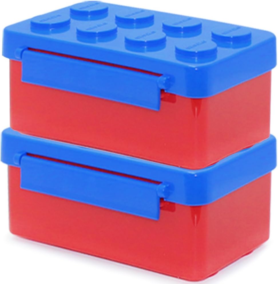 Brick Lunch Boxes Bento for Children Toddler Kids To Go For Travel and Picnic (Non-Toxic Material Used Product) (BB SET)