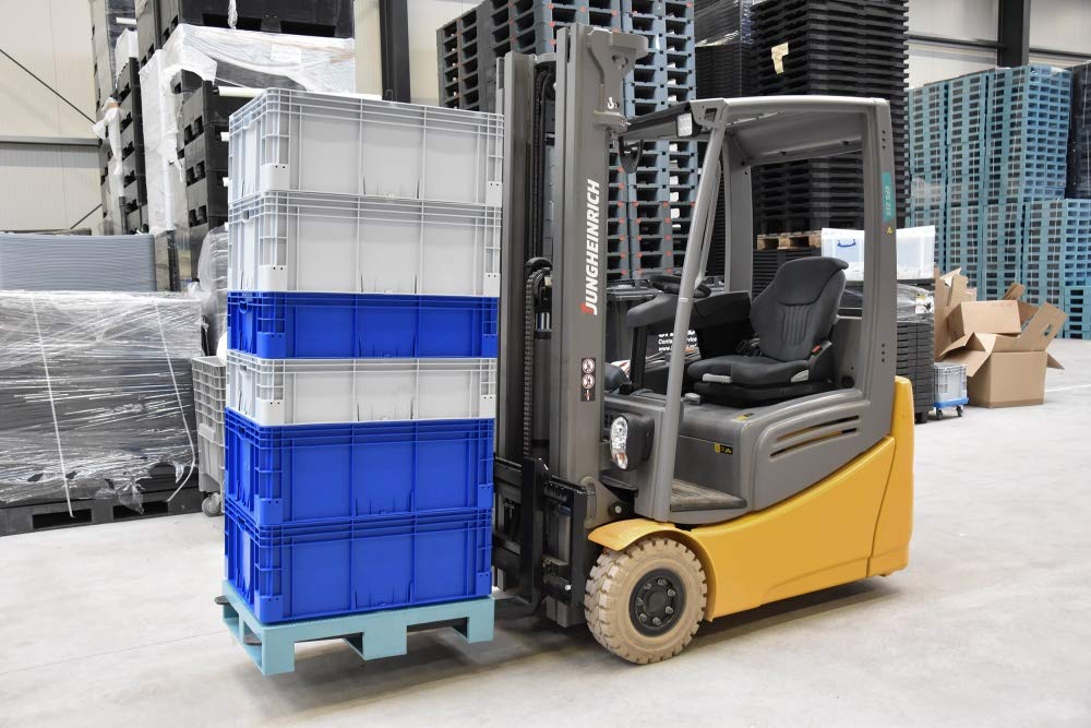 Stapelbehälter stark 800x600x320 mm | Eurobehälter | Stapelbox Farbe blau
