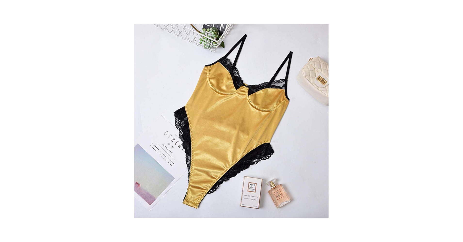 Amazon.co.jp: レースのパッチワークサテンボディスーツセクシーな背中 Amazon.co.jp: レースのパッチワークサテンボディスーツセクシーな背中