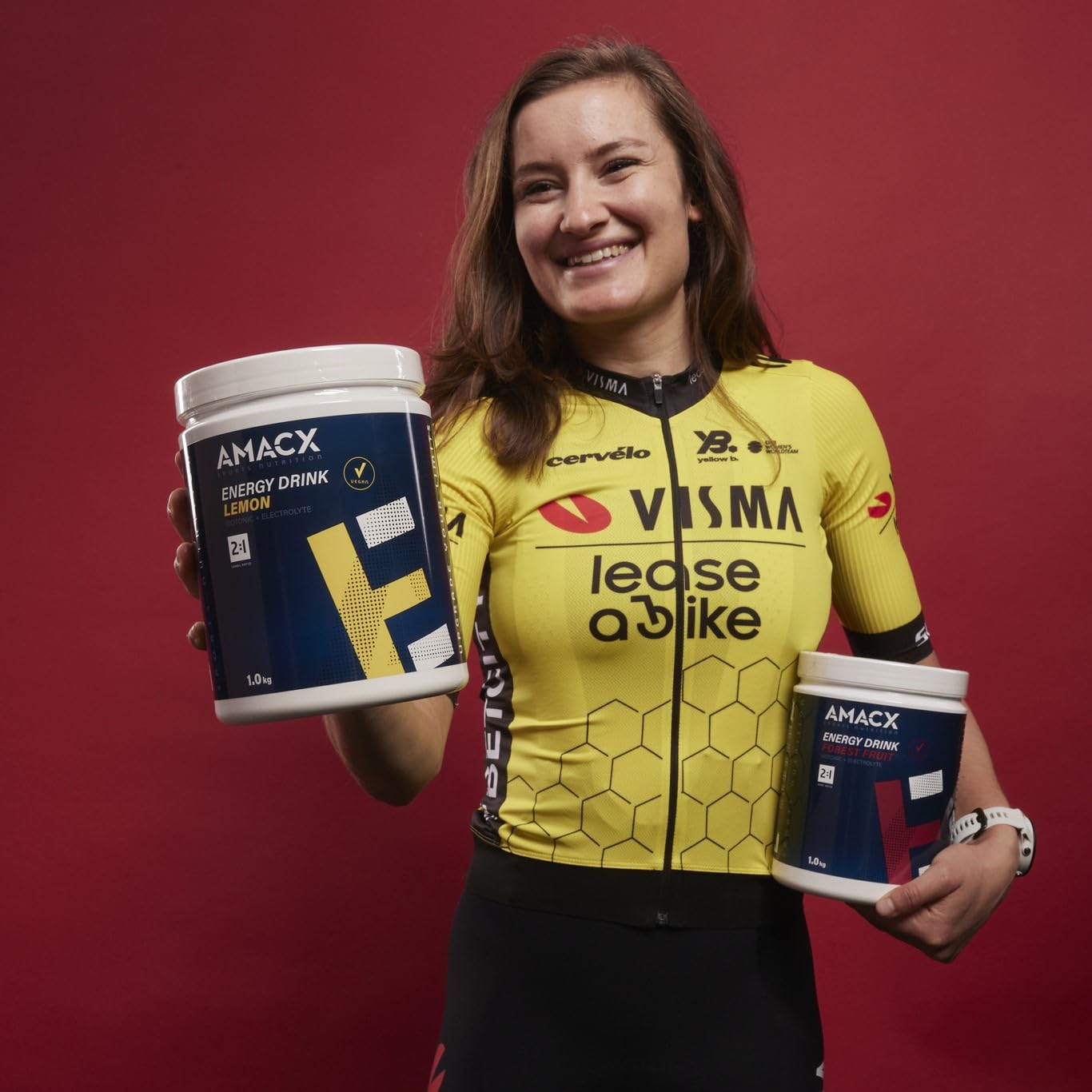 AMACX Energy Drink Pulver für Ausdauersportler, Isotonisches Sport Getränkepulver + Electrolytes – 1kg – Elektrolyte, Glukose und Fruktose, Iso Drink ohne künstliche Zusatzstoffe – Zitrone
