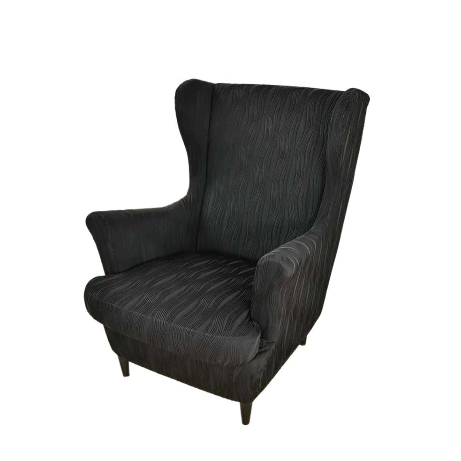 GCYEIDMA Wing Chair Slipcover Wingback Chair Covers Stretch Wing Armchair Cover with Seat Cushion Elastic Sofa Slipcovers Single(A3 Wingchair Cover)