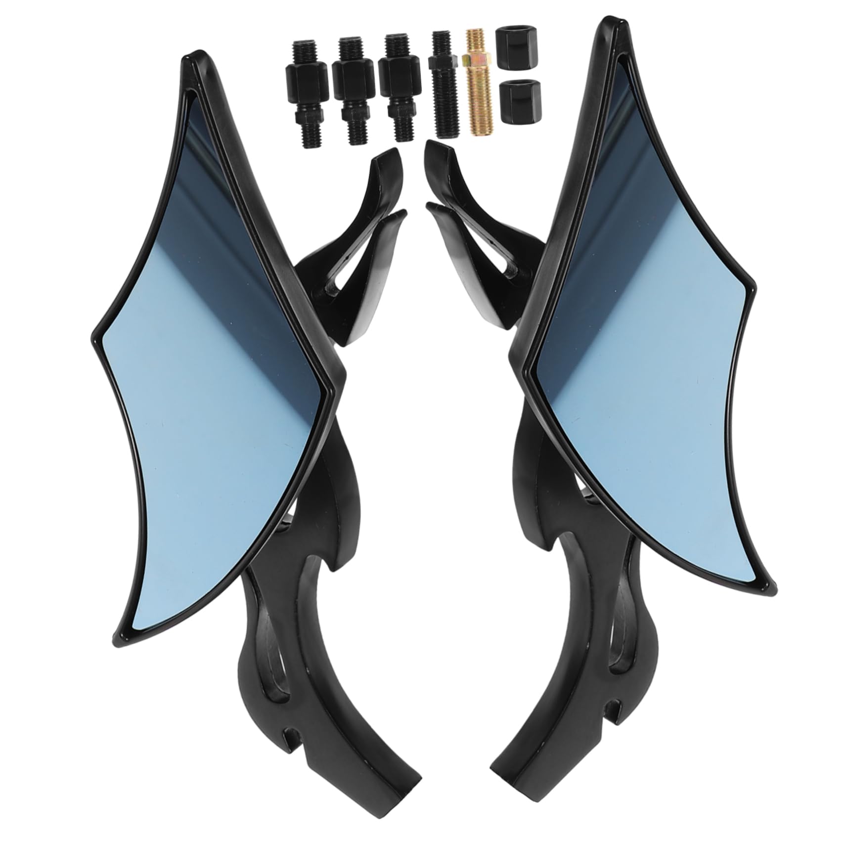 TOPBATHY Rétroviseurs de Guidon pour Vélo Électrique et Bicyclette, 2 Pièces, Noir, Abs et Verre, Robustes, Installation Facile