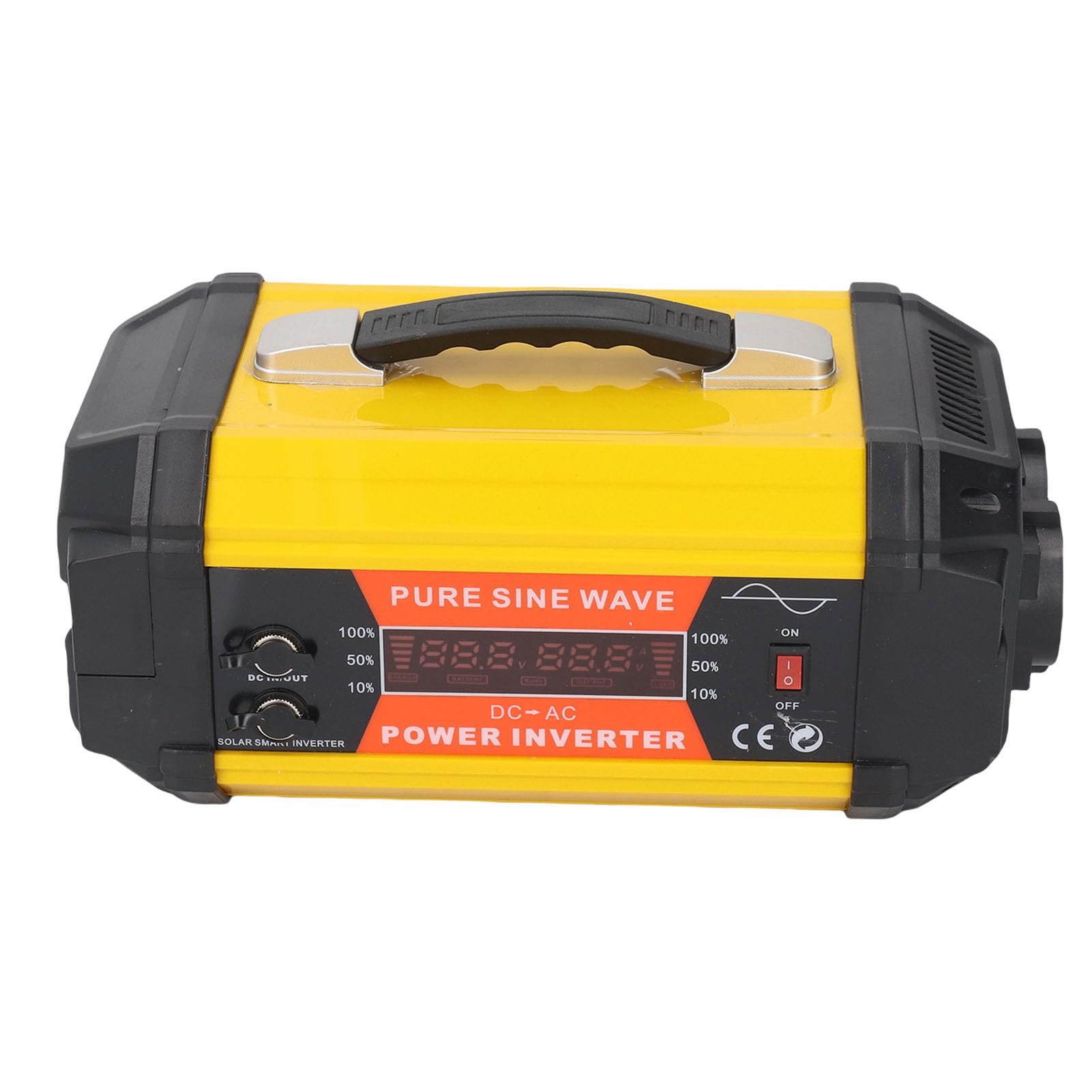 BRRNOO Falownik 1000W Czysty Sinus z Wyświetlaczem LCD, Gniazda AC i 2