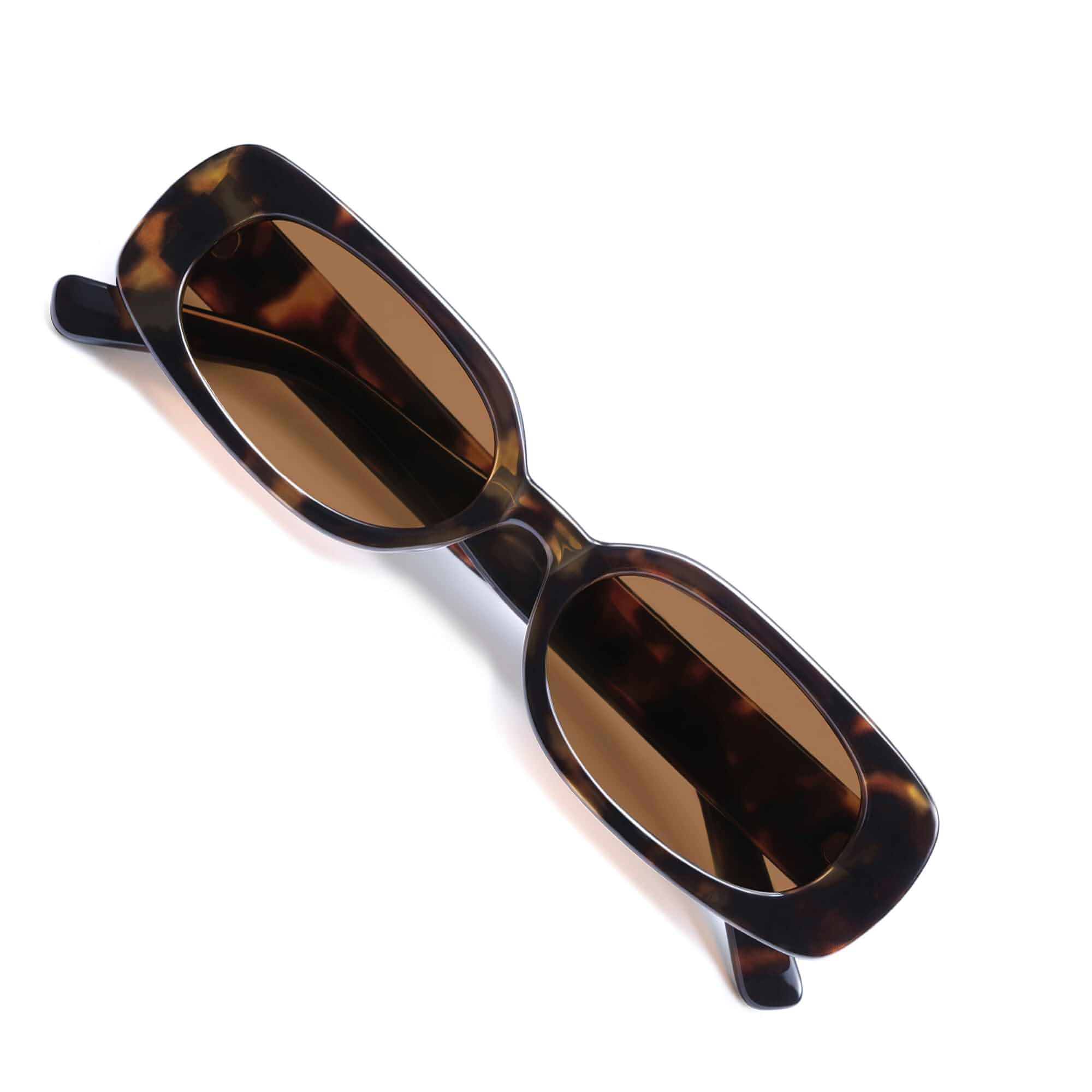 VANLINKER Retro Rectangle Polarized Sunglasses for Women Trendy Small 90s Style Vintage Narrow Rectangular Frame VL9848Adult