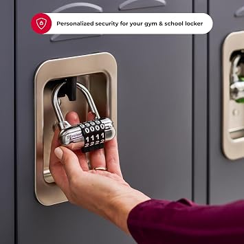 Master Lock Combination Padlock, Customizable Code Lock, Indoor Lock1523D
