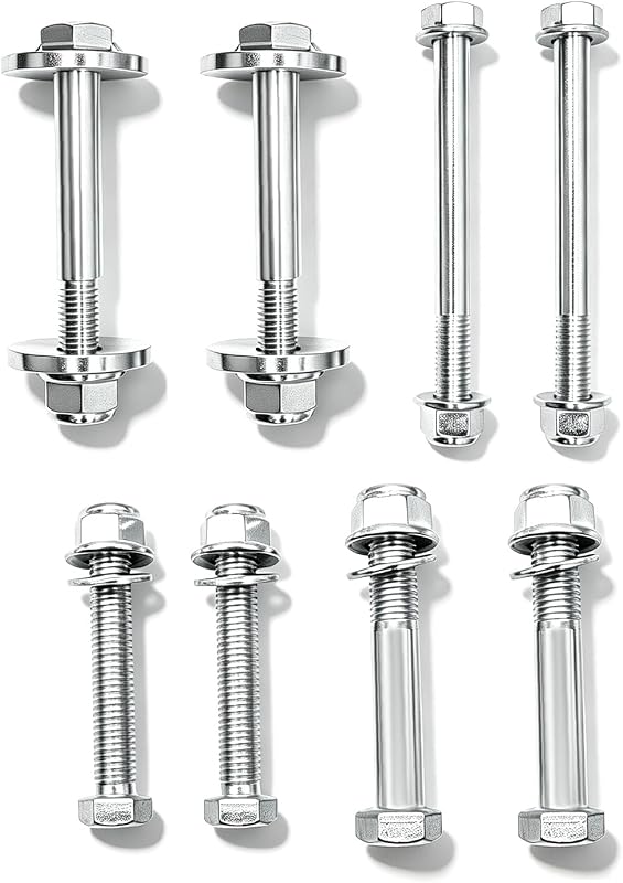Kit de parafusos excêntricos dos braços de controle dianteiros Aspaton para 1500, 2500 e 3500 – 2002 a 2009
