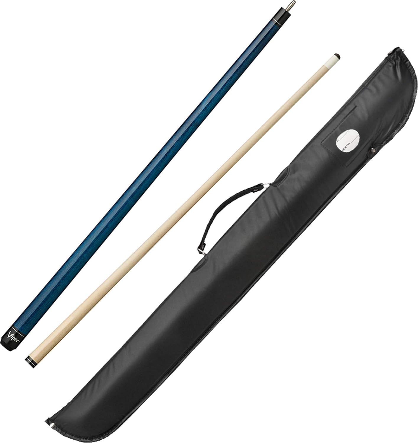 Viper Elite Series Blue Unwrapped Cue and Casemaster Cono Case, Muti
