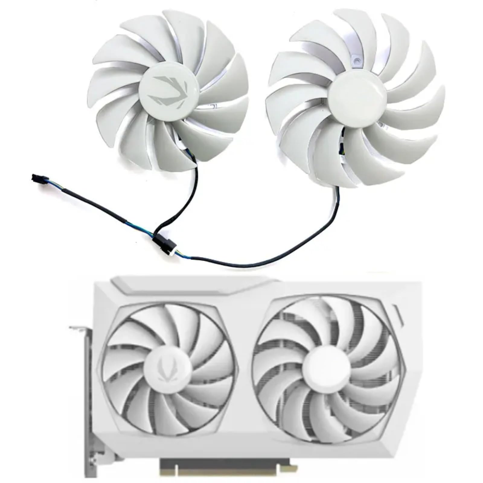 GA92S2U 100/88MM RTX 3060 GPU Fan for ZOTAC RTX 3060、3060TI、RTX 3070、3070TI Video Card Cooling Fan