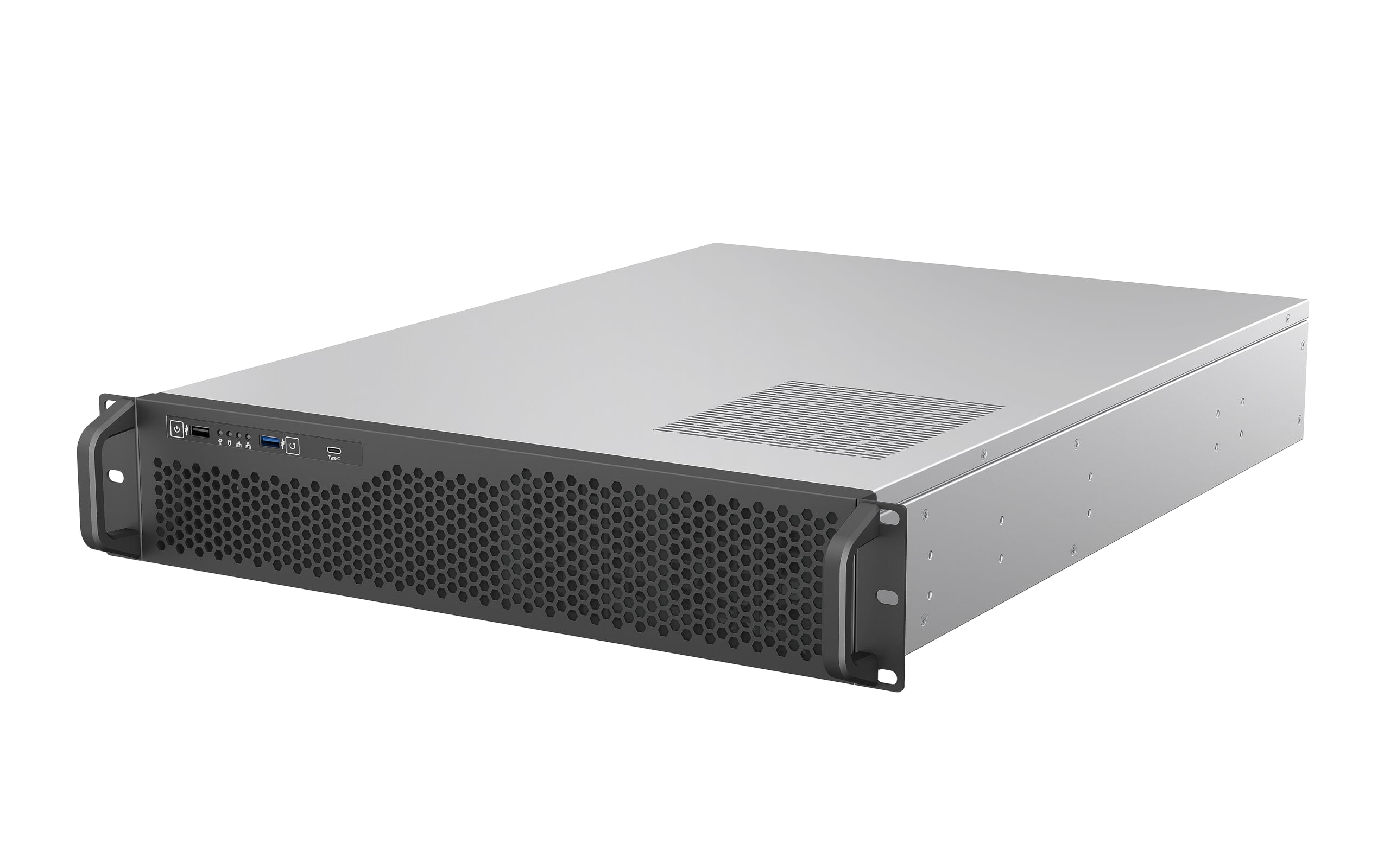 Rosewill 2U Rackmount Server Chassis | Horizontal Full-Size GPU Support | ATX Motherboard Compatible | Supports up to 6X 3.5 HDD Bays | 5X 80mm PWM