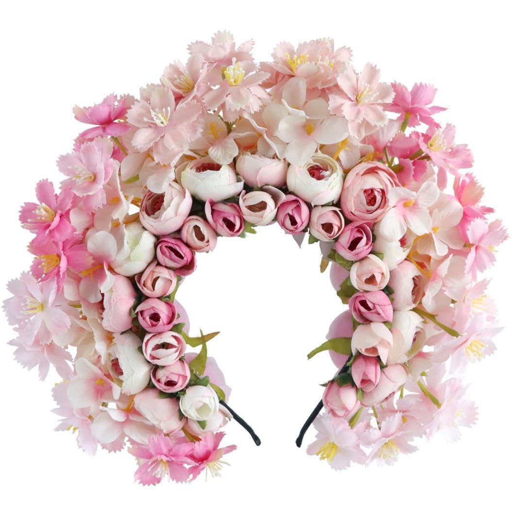 nivaa Han Chinese Flower Headband Elegant for Special Occasion Parties Phtoo Props-picture-3