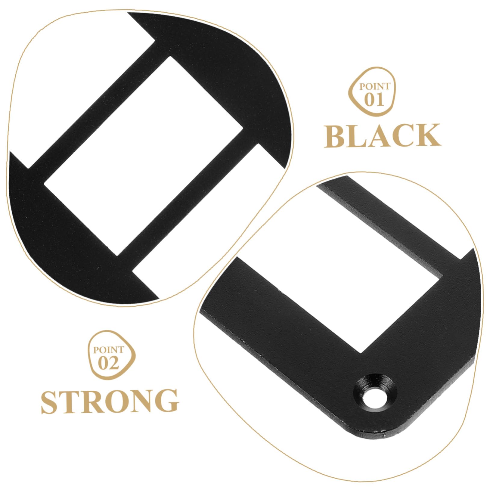 HAPINARY Sturdy Aluminum Alloy 3 Gang Rocker Switch Plate Marine Switch Panel Mount