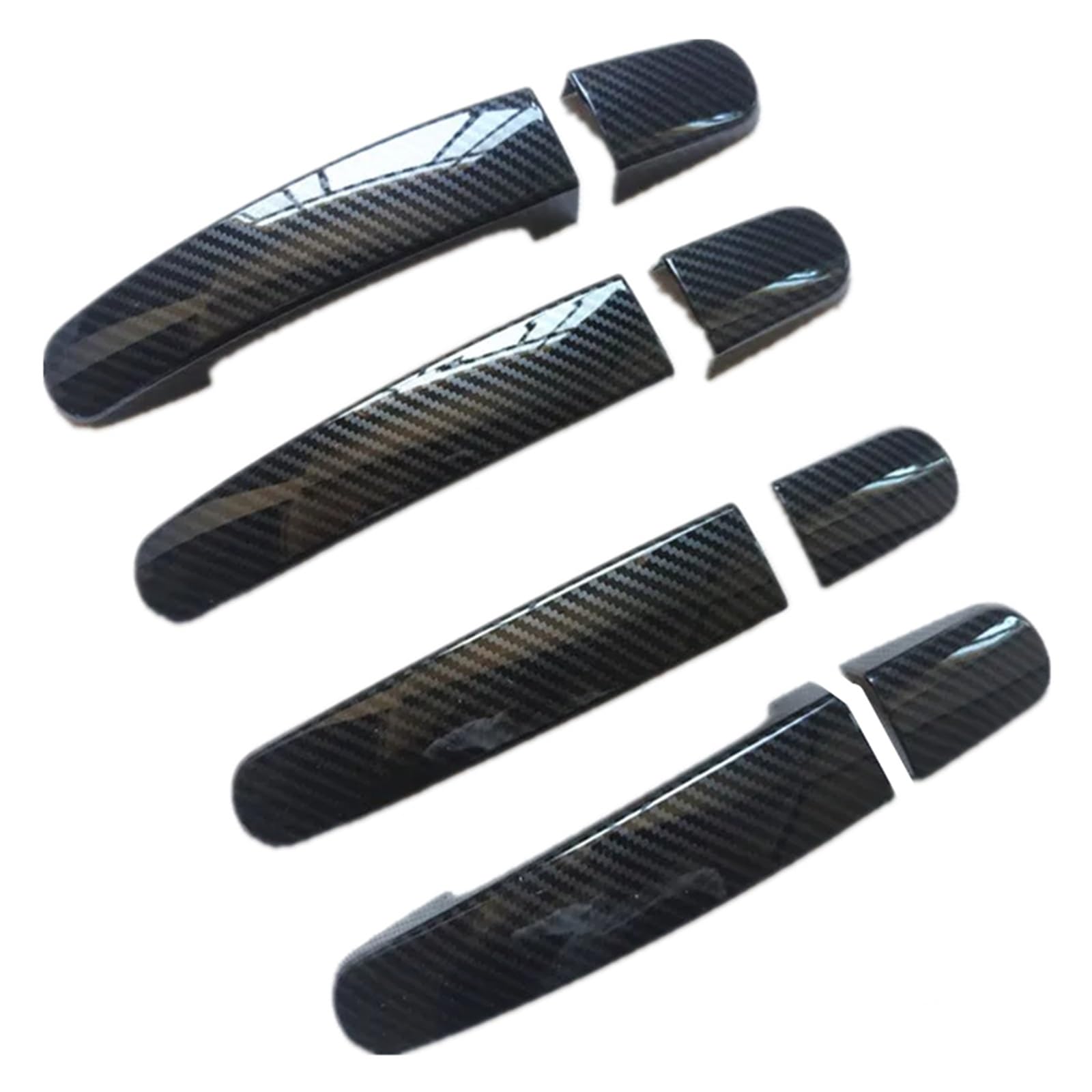 RDWSPLI Exterior Handle Shell Compatible with for Tourneo for Custom 2014-2020 Door Handle Cover Trim ABS Imitation Carbon Fiber Accessories